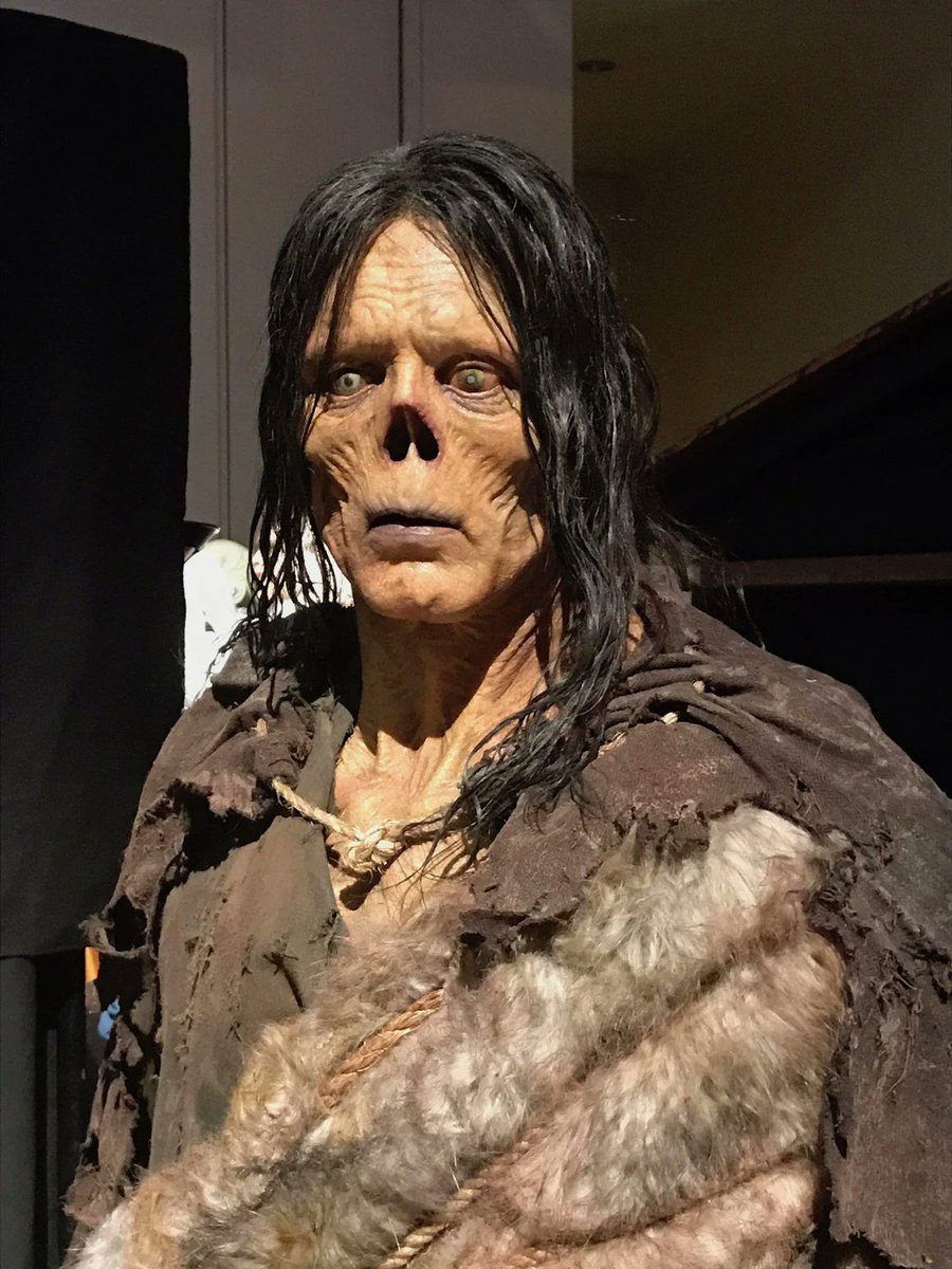 Frankenstein's monster as described in the 1818 novel by Mary Shelley. Sculpture by John Wrightson.