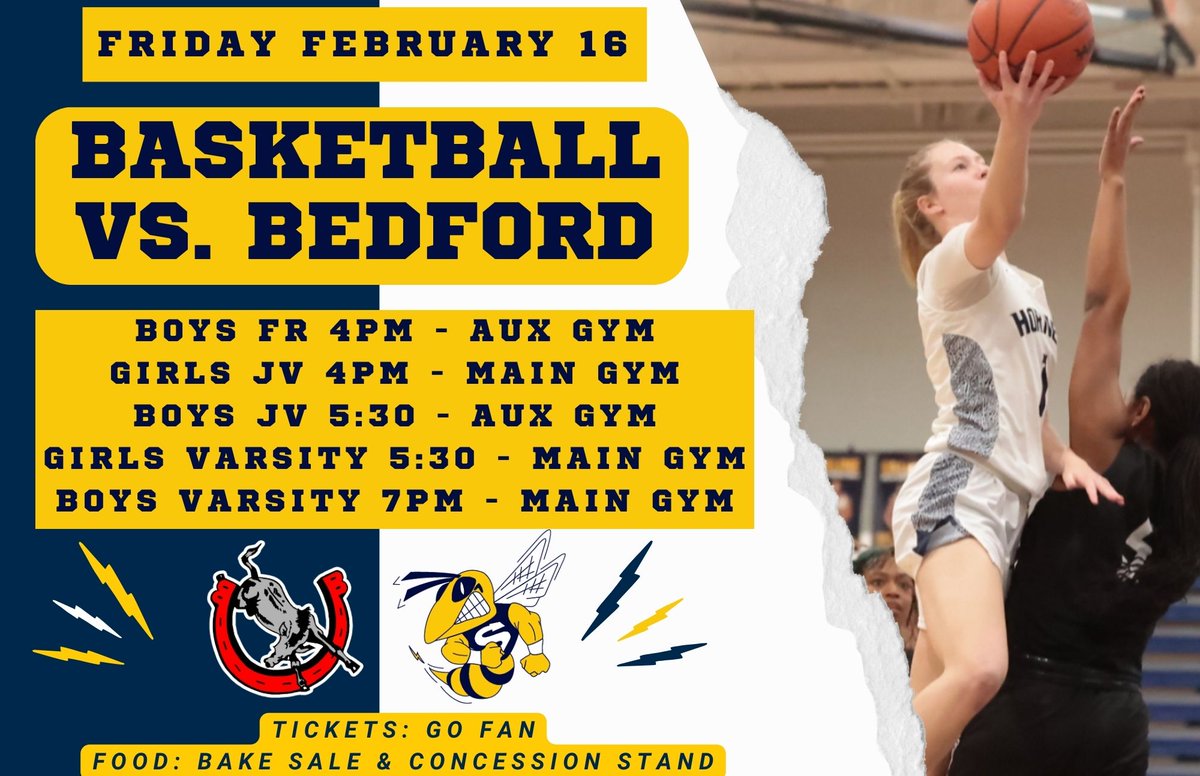 Big night of basketball at SHS tonight, as <a href="/SalineBball/">Saline-Hoops</a> and <a href="/SalineHoops/">Saline Girls Bball</a> take on SEC rival Bedford.  Come out and support the teams as the top of the SEC standings are up for grabs!  Go Hornets!