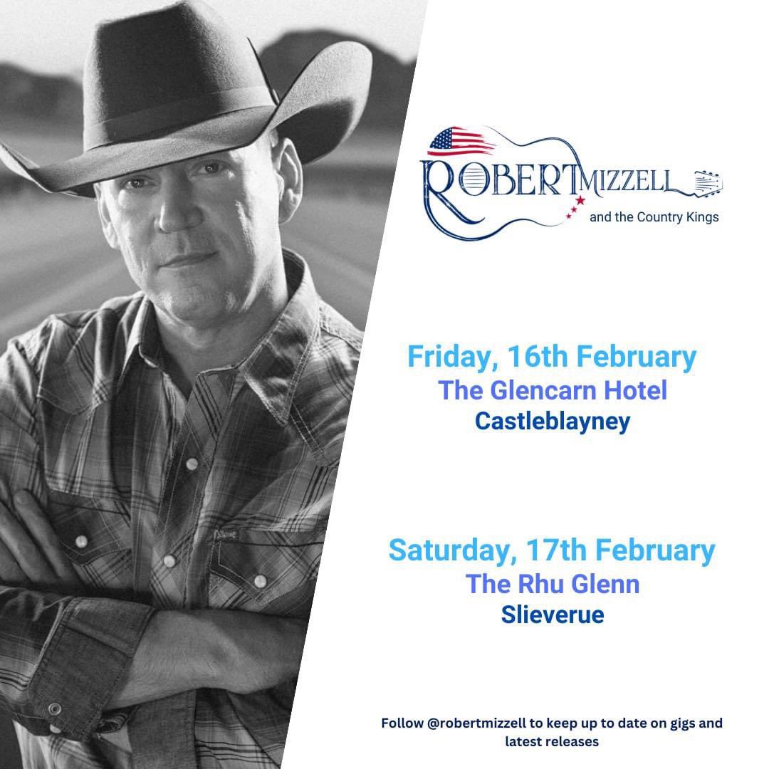 RobertmizzellF's tweet photo. Tonight you can catch Robert Mizzell performing at The Glencarn Hotel, Castleblaney ๐ Why not head along for a great night of country music ๐ถ๐ #RobertMizzell #TheGlencarnHotel #Castleblaney https://t.co/gWVmA7fBmZ