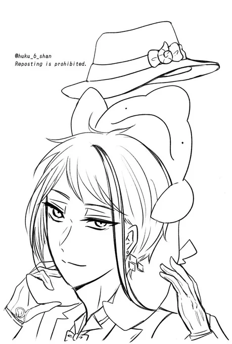 チビウバの隣には誰がいても楽しいと思うけどとりあえず描き慣れてるジェイド氏を出動させた 