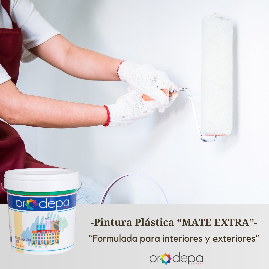 La calidad de esta pintura plástica al agua PRODEPA es extraordinaria, ofreciendo una muy buena cubrición, blancura y lavabilidad. Un producto con acabado en mate apto para ser aplicado en zonas interiores y exteriores debido a su gran resistencia.