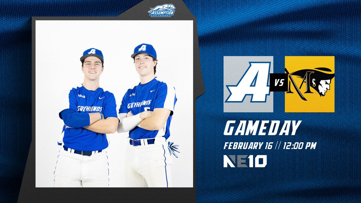 Baseball opens its season down in North Carolina, as the Greyhounds will take on No. 6 Millersville

📍: Morehead City, N.C.
⏰: 12:00 pm

#LetsGoHounds #HoundNation #NE10EMBRACE #d2bsb #d2baseball
