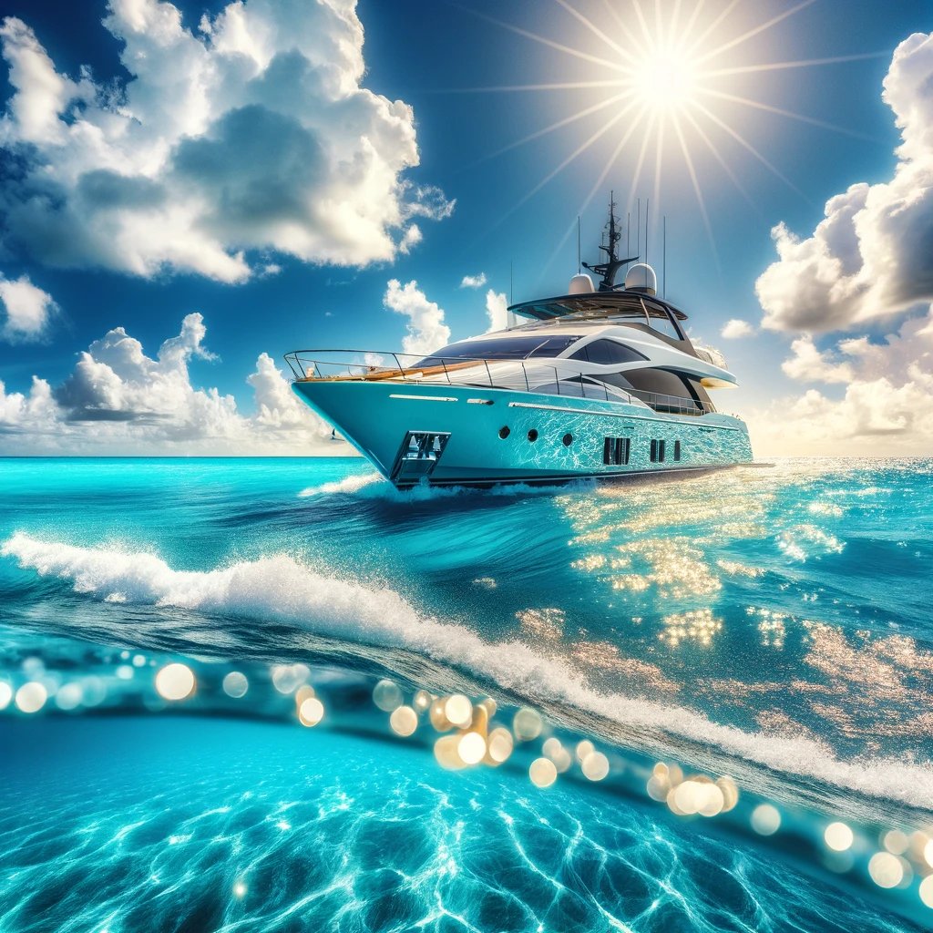 Caribbean Bliss: Sailing the Sparkling Waters in Style. #Yachting #CaribbeanSea 
#gntm #Perletti