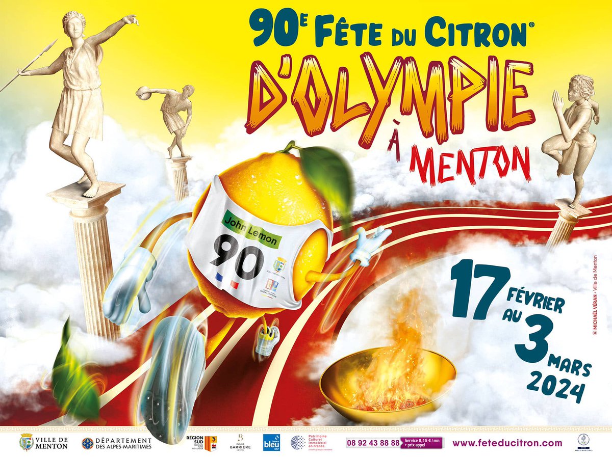 VisitCotedazur's tweet image. 🍋 J-1 avant la @fete_du_citron à @villedementon ! 💛

Préparez-vous pour 15 jours de célébration autour du fruit emblématique de la #CotedAzurFrance ! 🎉

Toutes les informations sur la #FêteDuCitron 👉 ow.ly/I9Yl50QAAhP

📸 @OTC_MRM (IG)
#Département06 @AlpesMaritimes