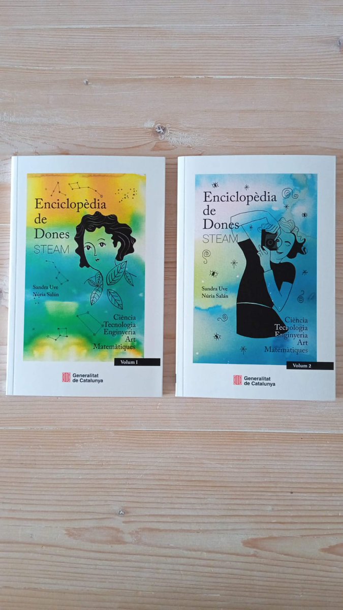 Ja estan distribuint aquesta meravellosa 'Enciclopèdia de dones STEAM' per totes les escoles públiques de Catalunya! Gràcies @sandrauve @nuriasalann per incloure'm! És tot un honor! 🥰