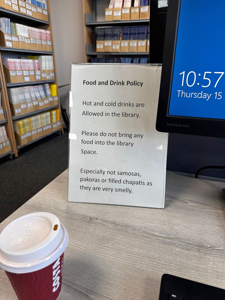 Found in a NHS Hospital Library In February 2024
What is the need for the last sentence? Specifically mentioning Indian food ?