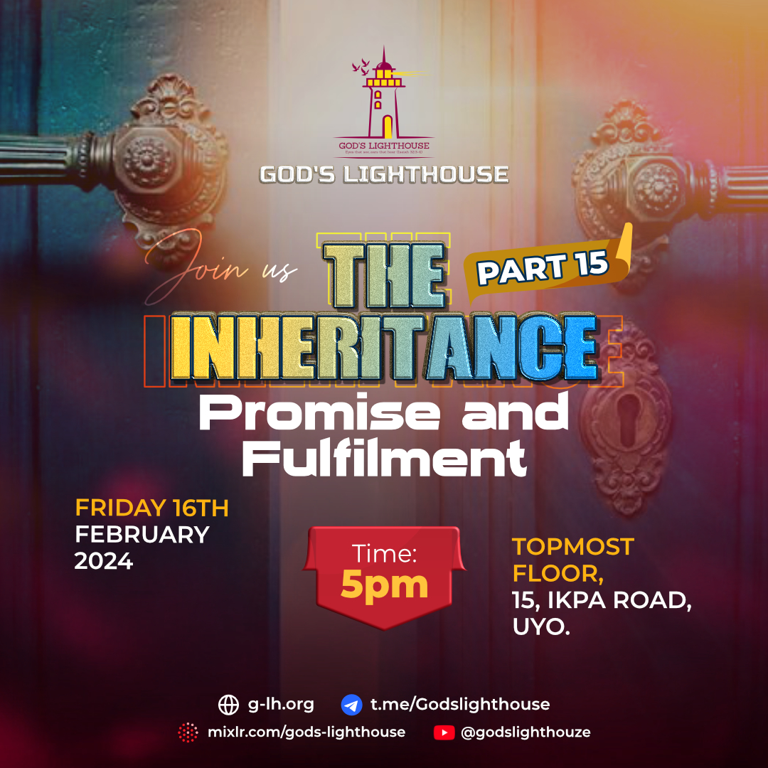 Godslighthouze's tweet photo. Teachings on the Promise and Fulfillment of The Inheritance continue today by 5pm.
ㅤ
Worship with us physically or online via the link(s) in bio.
ㅤ
#GodsLighthouse #ItaUdoh #Livestream
#TheInheritance #GLH #GLHMeetings #TheInheritance https://t.co/dAY3kxg1Hr
