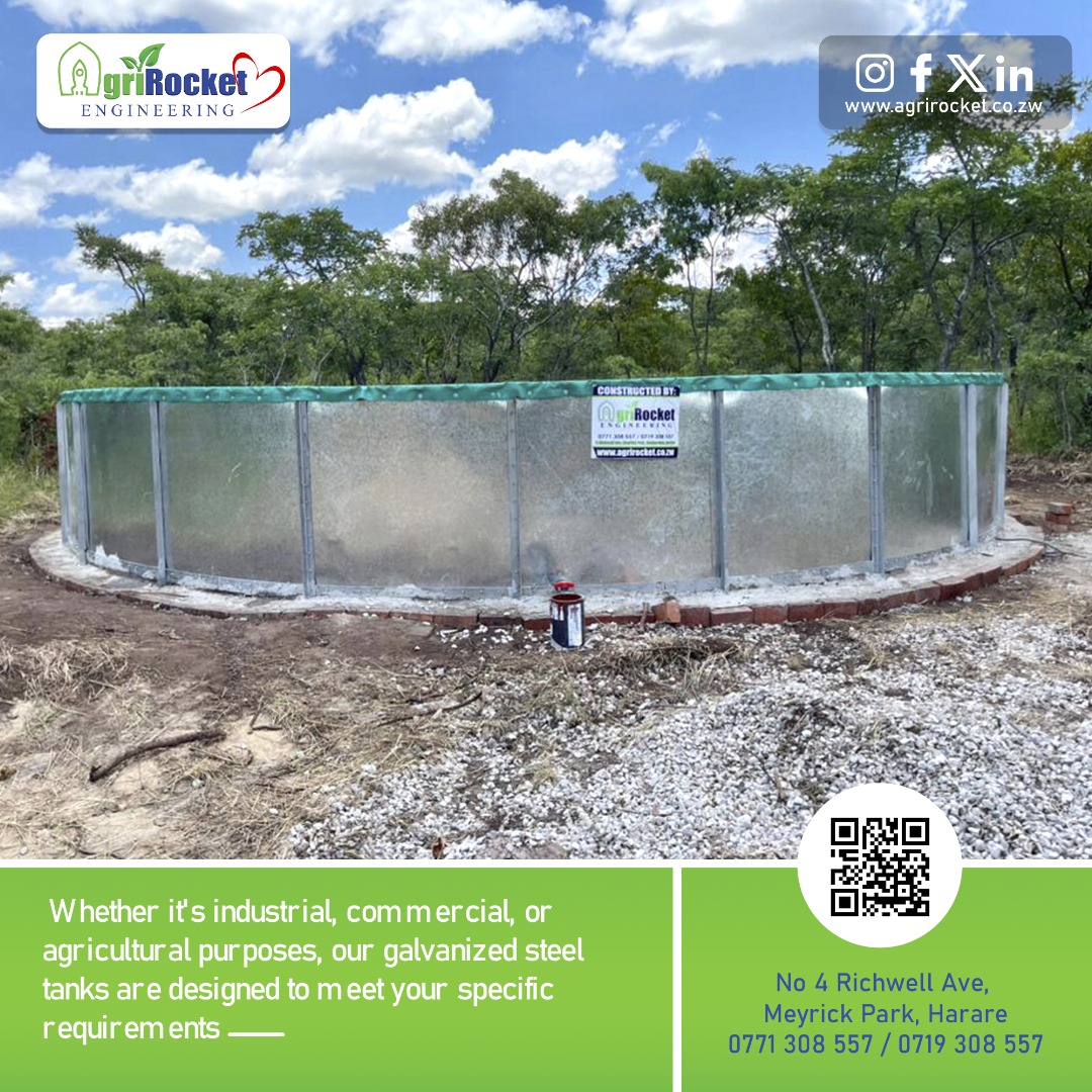 Strong, Reliable, and Corrosion-Resistant: Galvanized steel tanks are the perfect choice for lasting durability and secure storage solution. 
#GalvanizedSteel #IndustrialStorage #waterstorage #commercial #monthoflove #smartfarming #watertank