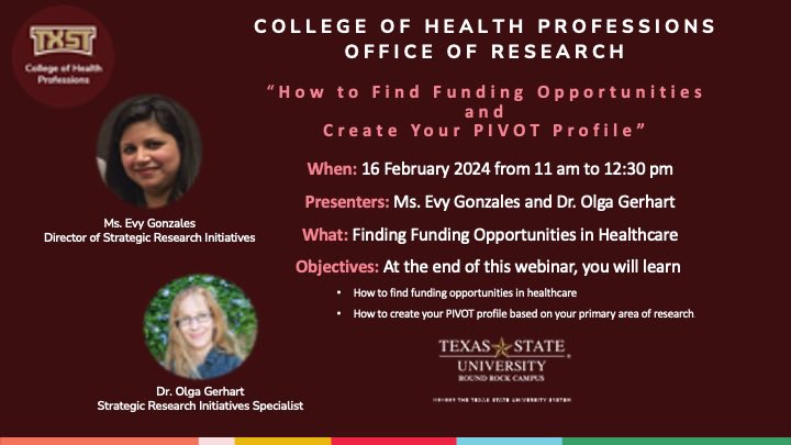 TXST CHP Office of Research tweet media