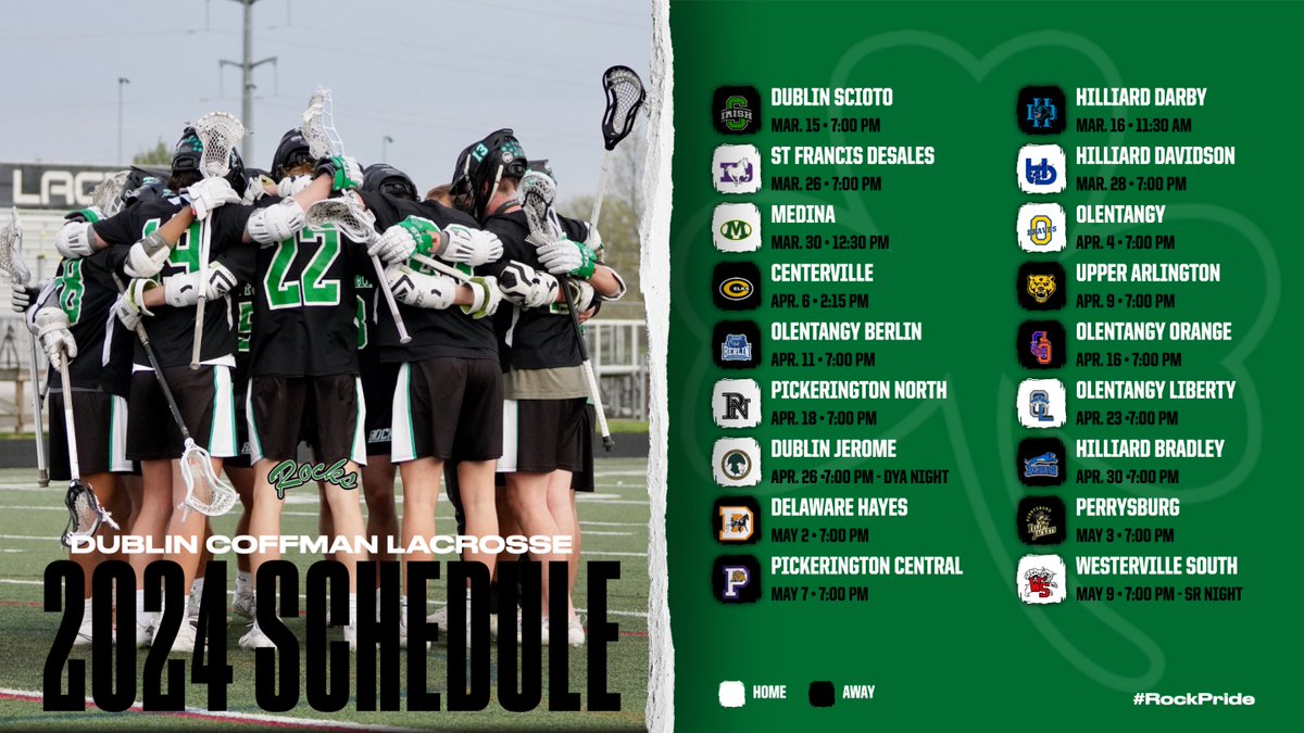 2024 Schedule
Come support your Rocks!
