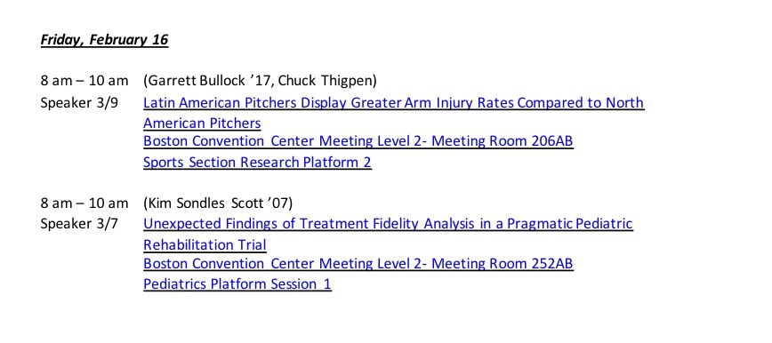 Duke_DPT's tweet photo. Morning #DukeatCSM sessions @APTAtweets #APTACSM2024 @DukeAlumni #dptalumni @DukeRehab @DukeSportsPTF @DukeMSK @aptapelvic @aaspt_apta @ResearchAPTA @OrthopaedicAPTA  @AcadPedPT https://t.co/uAMRS1RQsl