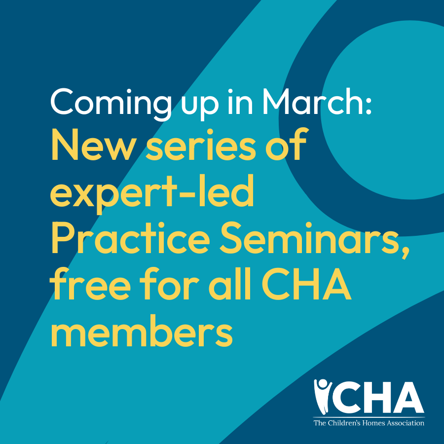 Members, check your emails! We've just sent out your email invitations to our invaluable new series of Practice Seminars taking place this March. Registration is free for all members. #residentialchildcare #childrenshomes #CHAHQ