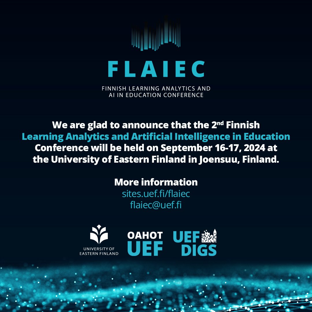 UEF|OAHOT (@uef_oahot) on Twitter photo 📢 Call for papers is open! Tracks: 1) full original paper (A1), 2) other types of paper (incl. project descriptions, case studies from the field etc.) 3) abstract submission. DL April 1st. Check more: sites.uef.fi/flaiec/call-fo… <a href="/UniEastFinland/">University of Eastern Finland</a> <a href="/LauraHirsto/">Laura Hirsto</a> <a href="/SonsolesLP/">Sonsoles LP</a> <a href="/mohsaqr/">Mohammed Saqr</a> 📢 Call for papers is open! Tracks: 1) full original paper (A1), 2) other types of paper (incl. project descriptions, case studies from the field etc.) 3) abstract submission. DL April 1st. Check more: sites.uef.fi/flaiec/call-fo… <a href="/UniEastFinland/">University of Eastern Finland</a> <a href="/LauraHirsto/">Laura Hirsto</a> <a href="/SonsolesLP/">Sonsoles LP</a> <a href="/mohsaqr/">Mohammed Saqr</a>