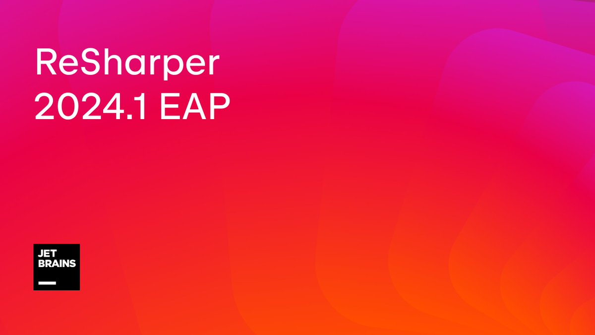 JetBrains ReSharper tweet media