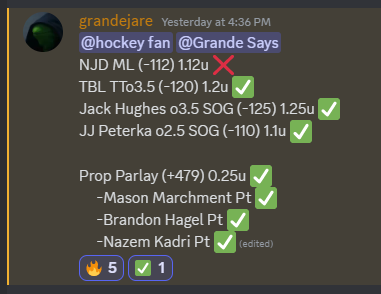 SandboxSport's tweet photo. WHATTA LEGEND 

🏒 +3.08u🏆

follow @grandebets https://t.co/PlMNzgljWp
