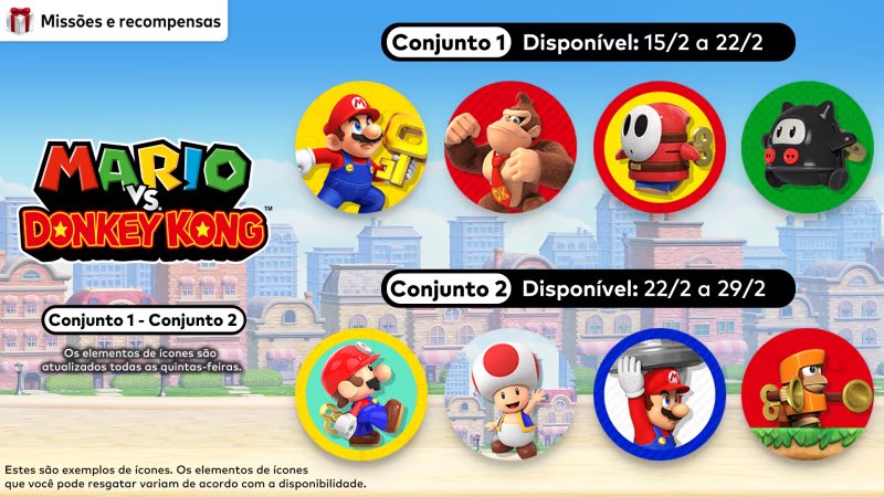 PHSensei_'s tweet photo. Com lançamento de Mario vs Donkey Kong novos ícones chegaram para assinantes do Nintendo Switch Online ✅✅ https://t.co/A3fgKhDftu
