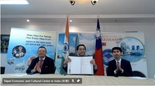 MOFA_Taiwan's tweet image. #Taiwan🇹🇼-#India🇮🇳 relations reach a new high! The MOU on the Facilitation of Employment of Indian Workers, signed by @TWIndia2 Rep. Ger &amp;amp; @ita_taipei Rep. Yadav, promises mutual benefits for our people, igniting a powerful momentum for even deeper &amp;amp; more fruitful cooperation!