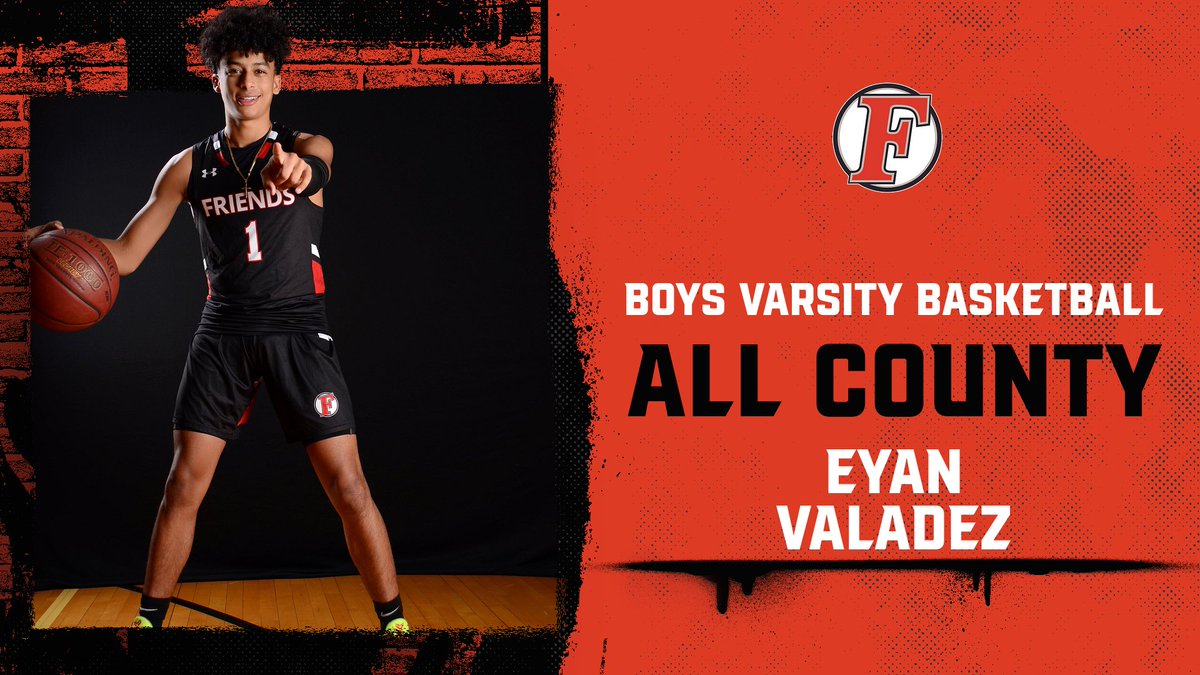 CONGRATULATIONS to EYAN VALADEZ on being named ALL COUNTY for boys Varsity Basketball this season! Come out and see Eyan and the rest of the team next week at their playoff game!!! #rollquakers