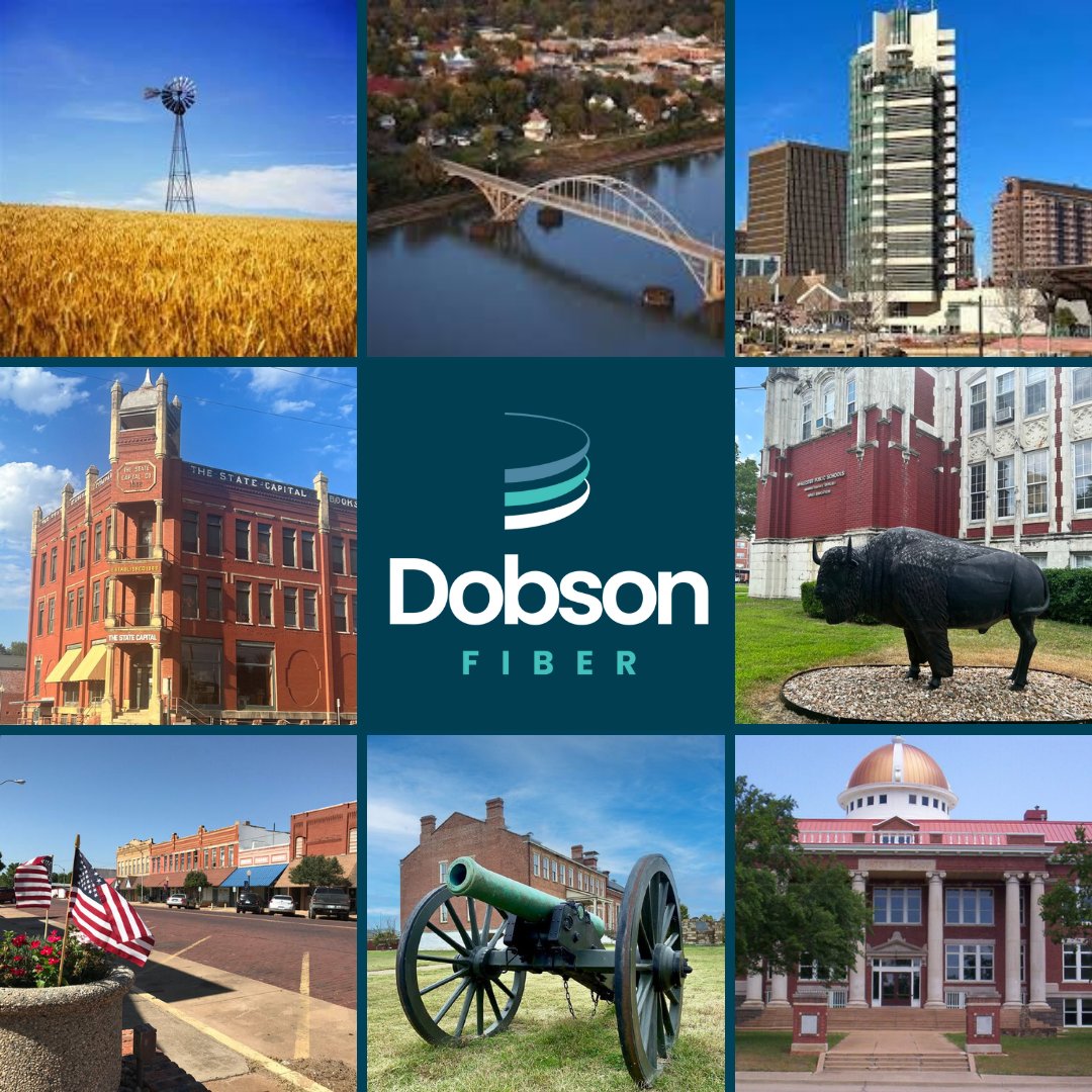 DobsonFiber's tweet photo. Let's celebrate the incredible communities served by Dobson Fiber! From McAlester to Enid, Fort Smith to Elk City, and everywhere in between, we're proud to be a part of these vibrant neighborhoods. Thank you to each and every resident for making our communities so special. https://t.co/PL9PCLKzt9