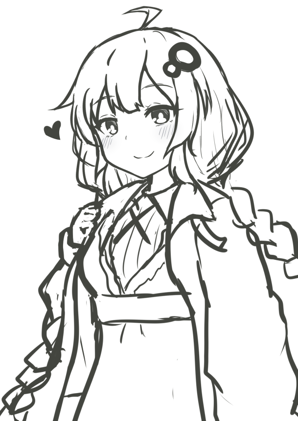 紲星あかり 「あかりちゃんの立ち絵はこんな感じでどうですか。なんか儚げ美少女って感じですね。 」|木屑@デザフェスvol.57【両日 G-141】東京ビッグサイト南ホール 5/20-21のイラスト