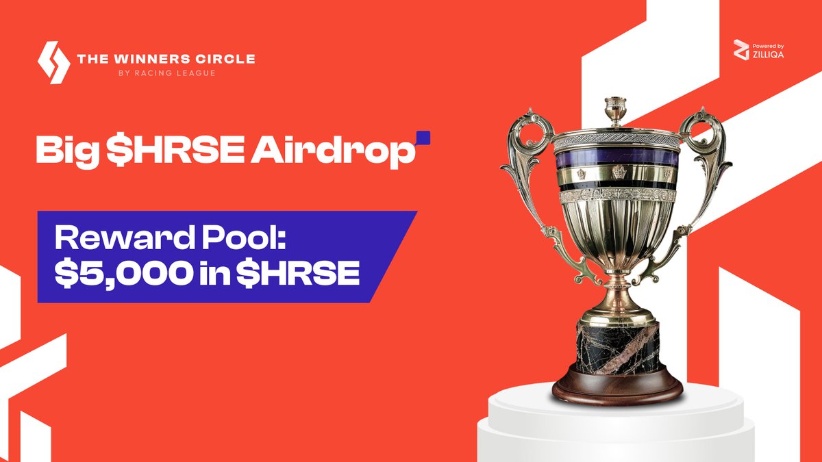 🏇 Participate in this $HRSE airdrop organized by #TheWinnersCircle - the innovative horse racing club and platform secured by @Zilliqa and @RacingLeagueUK. 🔗 Join it here: gleam.io/qbSqS/the-winn… ➜ Reward pool: $5,000 in $HRSE tokens ➜ Deadline: March 16 ℹ️ Distribution:…