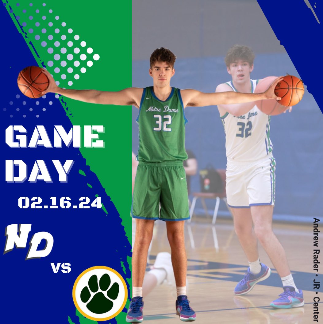Notre Dame Academy Basketball (@ndatritonhoops) on Twitter photo More double header action with <a href="/ndagirlsbball/">NDA Girls Basketball 🏀</a>!
🗓️ Tonight
🆚 Ashwaubenon
⌚️ Approx 8:00 (JV1- 5:00)
📍 NDA
💻 youtube.com/@NotreDameAcad…
JV3 plays at De Pere at 4:15 More double header action with <a href="/ndagirlsbball/">NDA Girls Basketball 🏀</a>!
🗓️ Tonight
🆚 Ashwaubenon
⌚️ Approx 8:00 (JV1- 5:00)
📍 NDA
💻 youtube.com/@NotreDameAcad…
JV3 plays at De Pere at 4:15