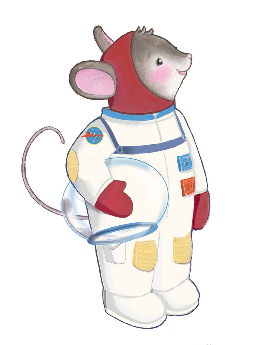 We choose to go to the Moon in this decade and do the other things, not because they are easy, but because they are hard; #moon #mice #adventure #kennedy #characterdesign #illustration #childrensbooks #NASA