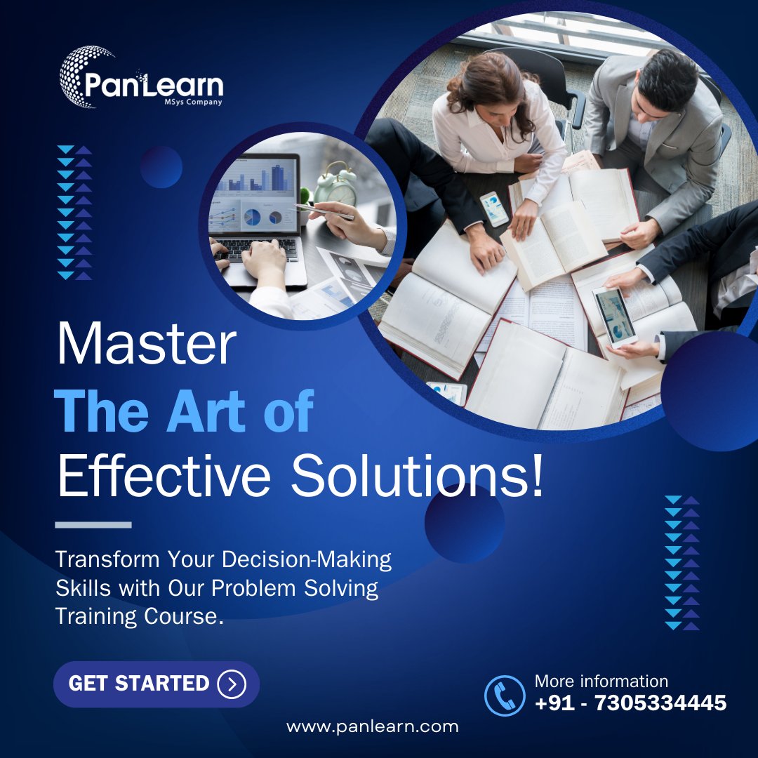 PanLearn1's tweet image. Unlock Your Problem-Solving Potential! 🧠🔑
Ready to boost your decision-making and problem-solving skills? 
Join us for a transformative learning journey that will accelerate your professional growth. 
zurl.co/6uGN 
#ProblemSolvingTraining  #ProfessionalGrowth