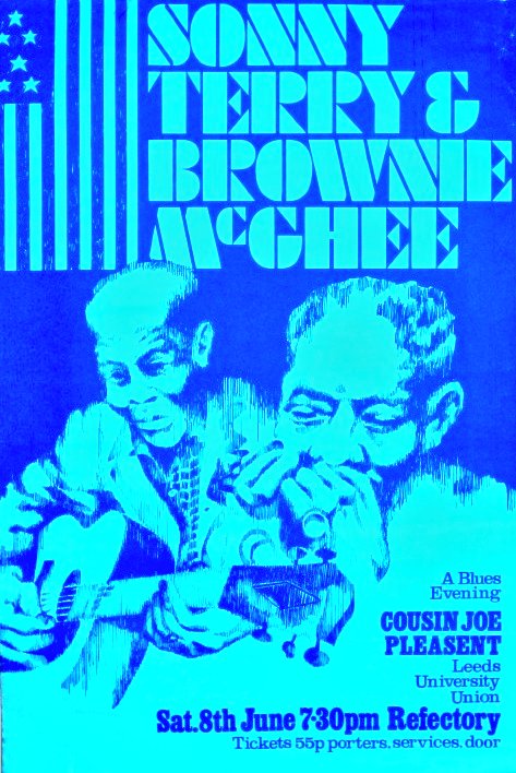 #SonnyTerry #BrownieMcGhee #CousinJoe #Blues #LeedsUniversity