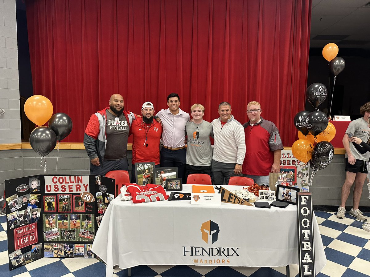 PonderLionPride's tweet photo. We had the opportunity to have another amazing Lion Football player sign.@Cmacu06 will be headed to @HendrixFootball This young man is the epitome of a leader both on and off the field! Go be GREAT CMAC! #FAM1LY @RussHeidiSLC @NotCoachBuck @ponderisdlions @sports_drc @JohnFields0 https://t.co/DQ2CqULXrn