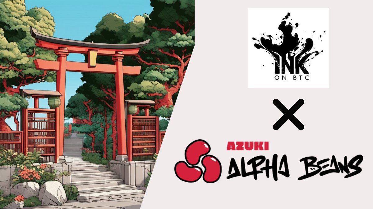 AzukiAlphaBeans's tweet photo. ⛩️ Azuki Alpha Beans 🤝 @inkonbtc 🖋️

Enter the Hidden Garden to get Ink-ed on the mother blockchain, Bitcoin. 
Bring your own pens 🖊️.  
Ink courtesy of @zetman_eth 🐐 and the INK team 🫡.

IKZ! https://t.co/7gc0bGzRsA
