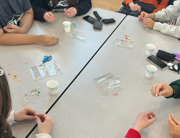 ANOTHER example of Great Things at LSW!  Unified Club had the privilege of making bracelets for the Carthage Special Olympics fundraiser yesterday! We made bracelets that say “inclusion” which will be used in part of the fundraiser at Carthage’s Special Olympics basketball game!