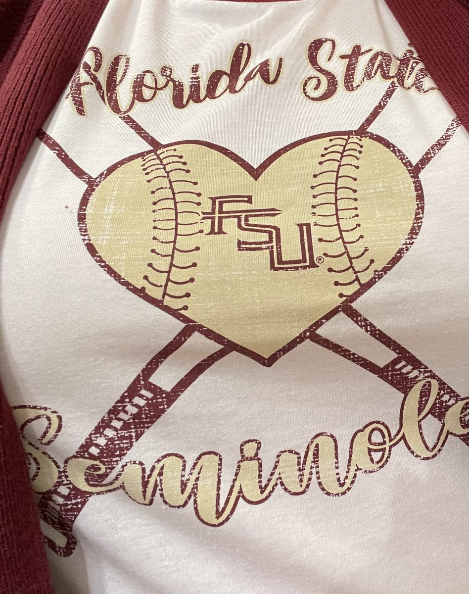 It’s opening day!!! Love my new @FSUBaseball shirt from @garnetandgold ⚾️♥️💛 #GoNoles