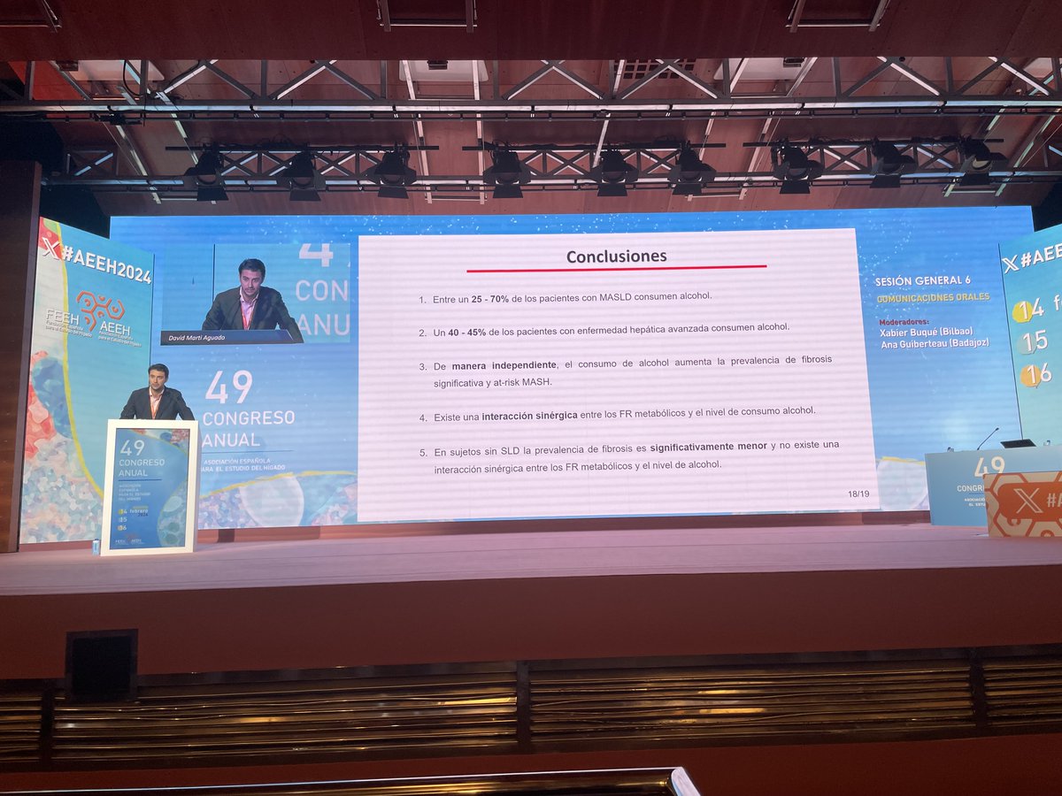 El consumo de alcohol (incluso bajo y moderado) se asocia con riesgo de fibrosis en paciente con MASLD

Perfectamente explicado por <a href="/Dmarti_aguado/">David Marti Aguado</a> en #AEEH2024