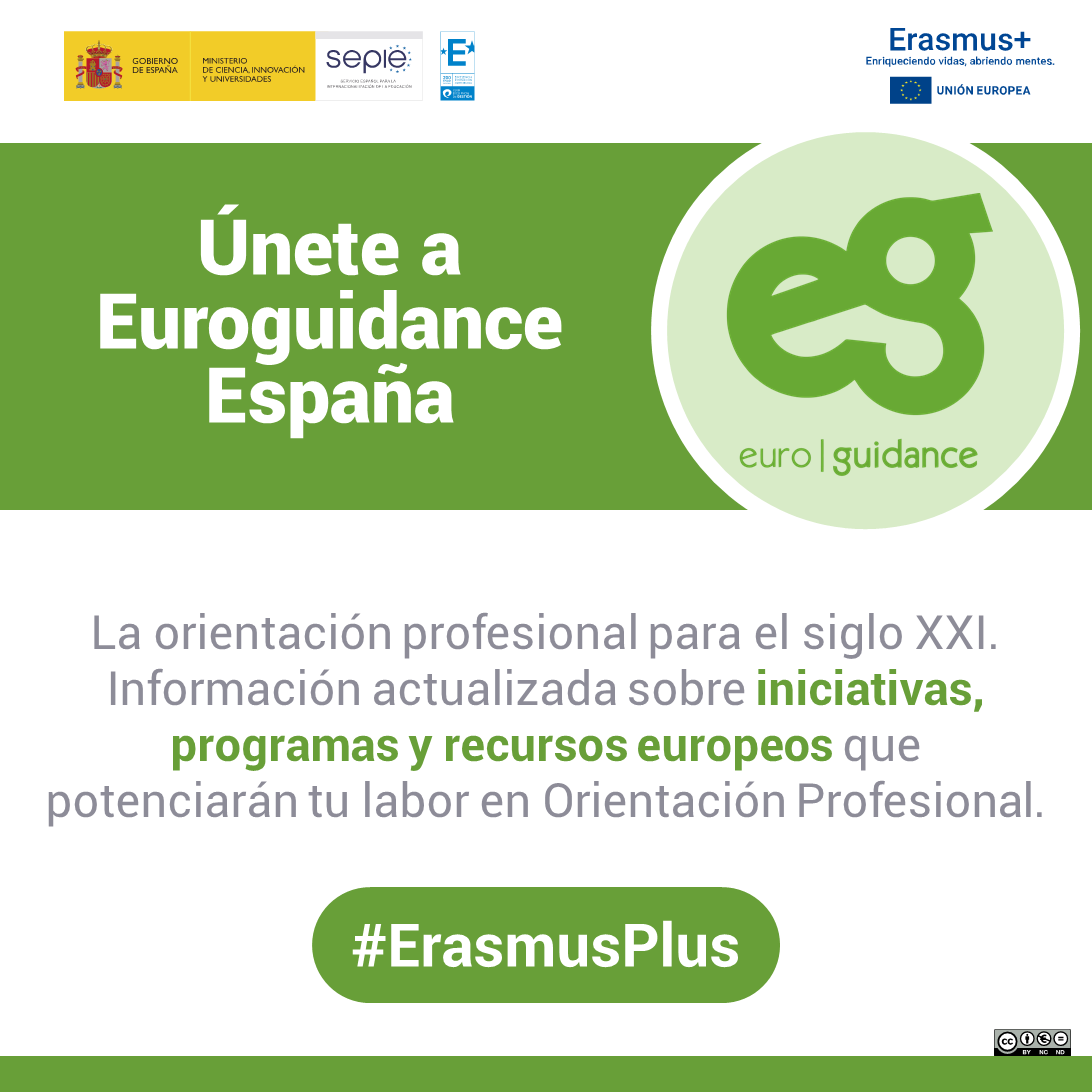 sepiegob's tweet photo. Únete a Euroguidance España.

La orientación profesional para el siglo XXI.

Información actualizada sobre iniciativas, programas y recursos europeos que potenciarán tu labor en Orientación Profesional. https://t.co/lxqdjPptp3