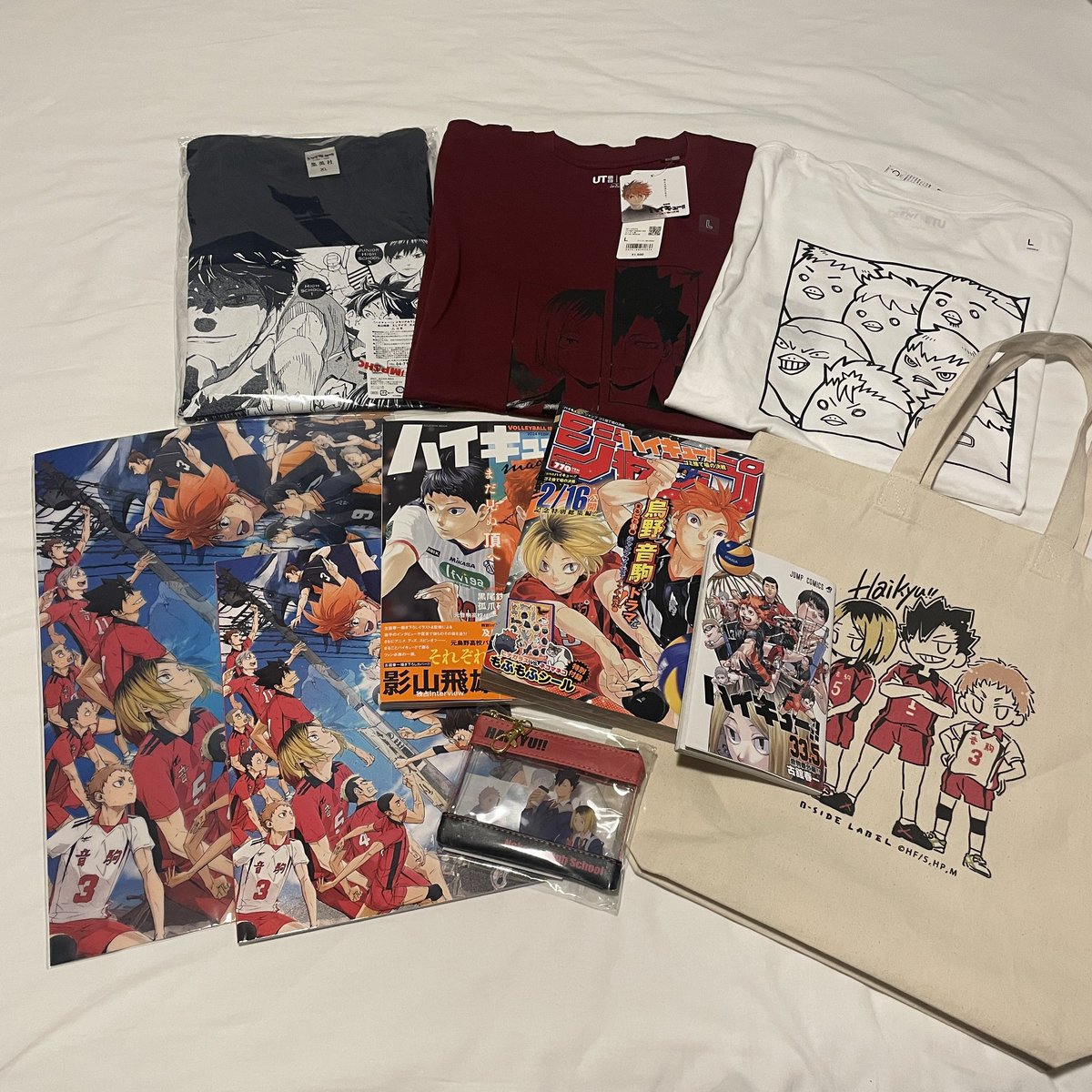 도쿄 방문 기념으로 산
하이큐 굿즈 자랑(*´-`)