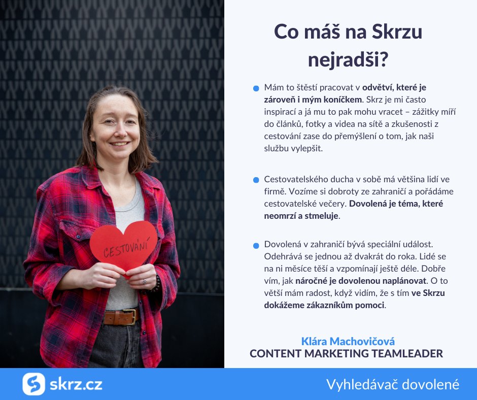 A máme tu finále! 🥳 Náš valentýnský týden zakončíme u Klárky, která se s námi rovněž podělila o to, co má na své práci nejraději. ❤️ #skrzcz #skrzaci