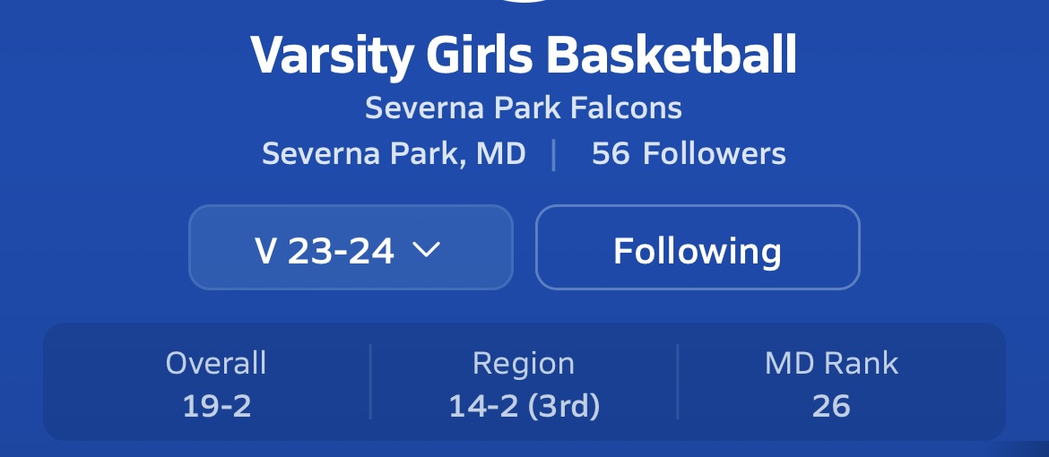 Severna Park Girls Basketball (@falcongbb) on Twitter photo 🏀Tonight the ladies will finish their regular season <a href="/HOME/">Geneia@home</a> vs Meade - 5pm!
💙Let’s pack the house and make some noise!!
🎟️Tickets on gofan.co 🏀Tonight the ladies will finish their regular season <a href="/HOME/">Geneia@home</a> vs Meade - 5pm!
💙Let’s pack the house and make some noise!!
🎟️Tickets on gofan.co