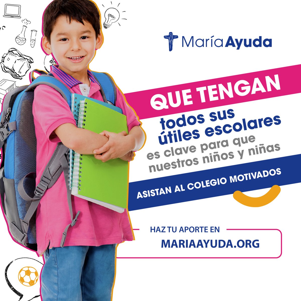 Sabemos que la educación es la clave para darles un mejor futuro.​
Dona desde el monto que puedas en mariaayuda.org y juntos entreguemos a los niñ<a href="/s/">『S』</a> de nuestras residencias las herramientas que les servirán para toda la vida✨.

#escolar #colegio #infancia #educación