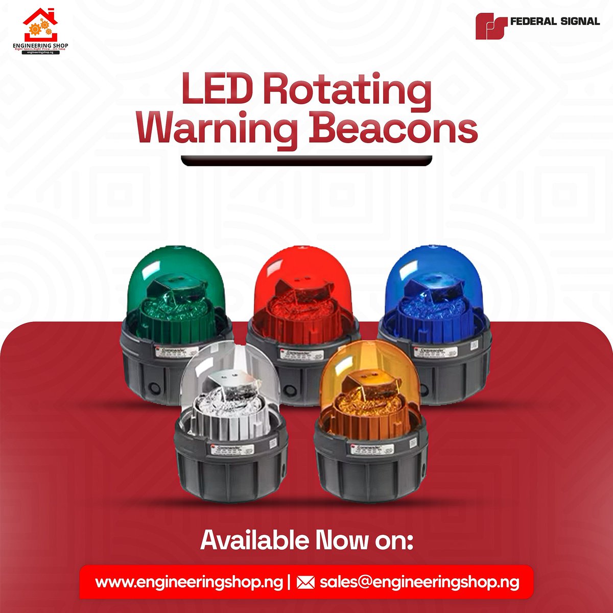 Federal Signal can deliver LED strobe lights and visual signal lights for any purpose, including process control, plant safety, and emergency evacuation.

Visit engineeringshop.ng to buy now!

#engineeringshop #engineering #explosion #explosionproof #federalsignal