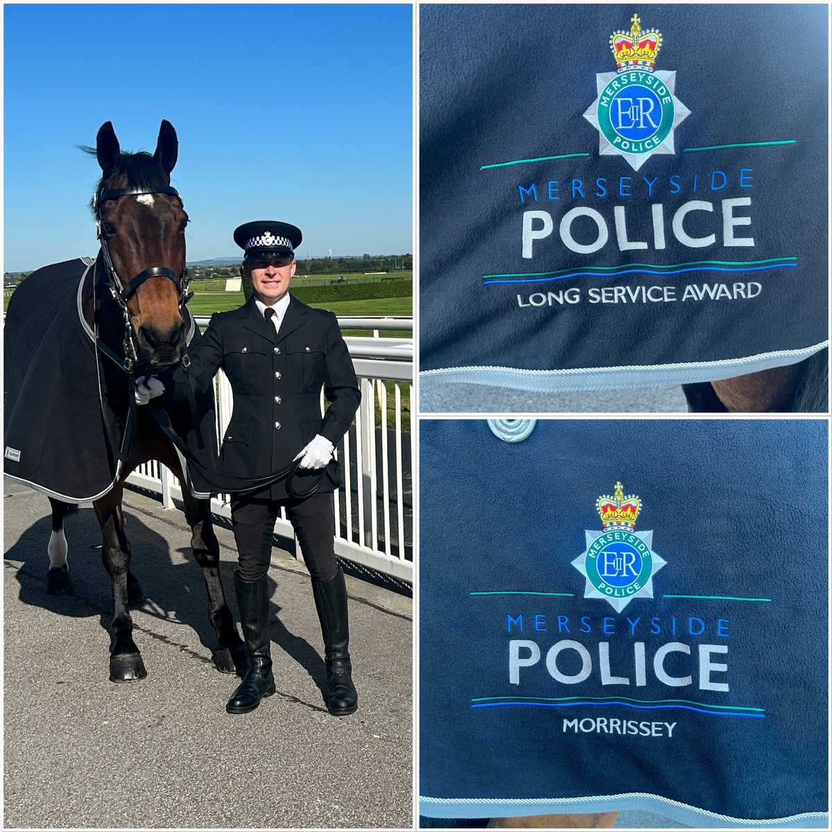 MerPolMounted's tweet image. 2/3 Jake represented the force at many huge event across the UK and received his long service award last year. 
During his career Jake chaperoned younger horses in training and helped new officers learn their roles. #StandTall #PHJake