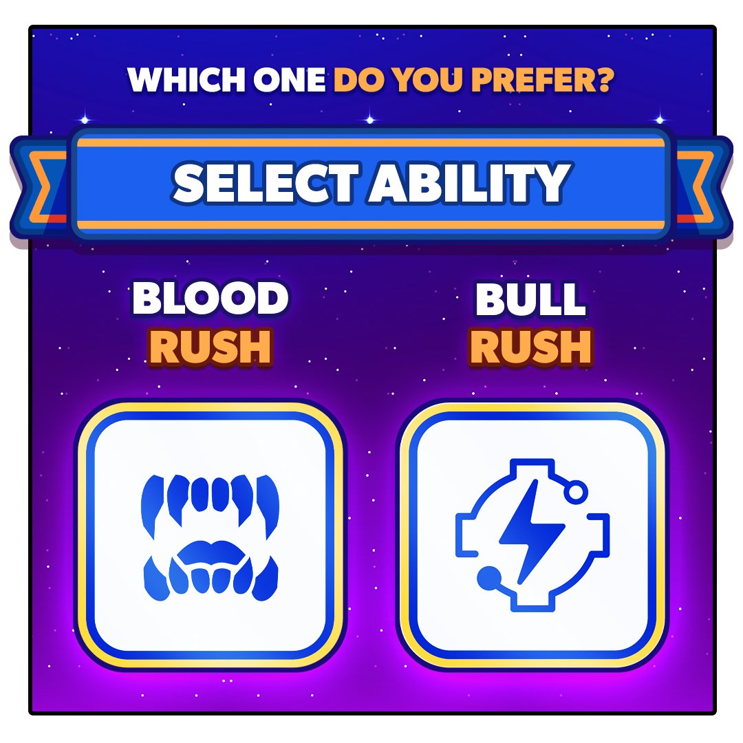 Select one ability! ⚔️💥 Blood Rush or Bull Rush, which is your favorite? #MadRaid #MadRaidGame #PlaytoEarn #PlayandEarn