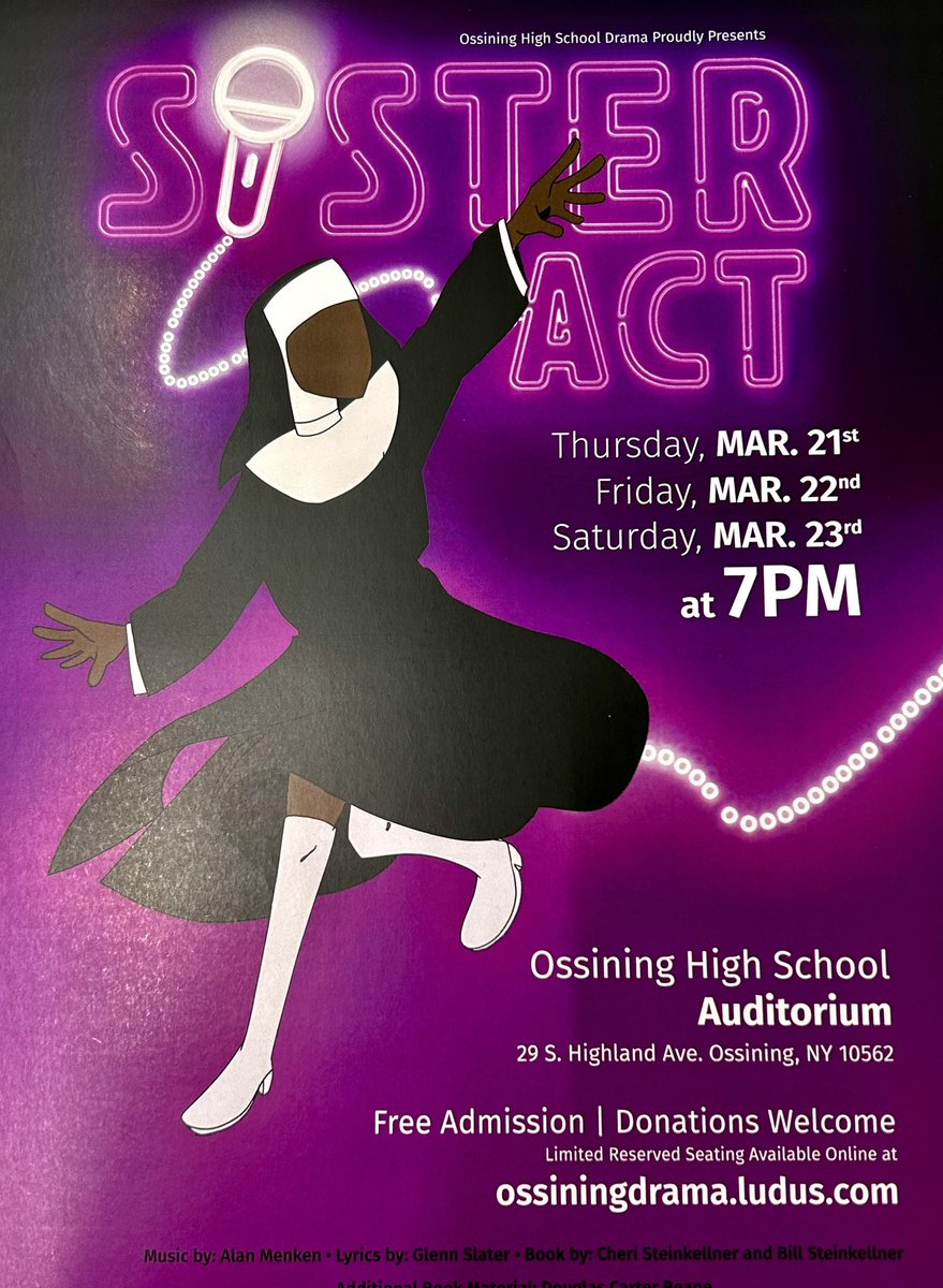 Get your tickets today! ossiningdrama.ludus.com