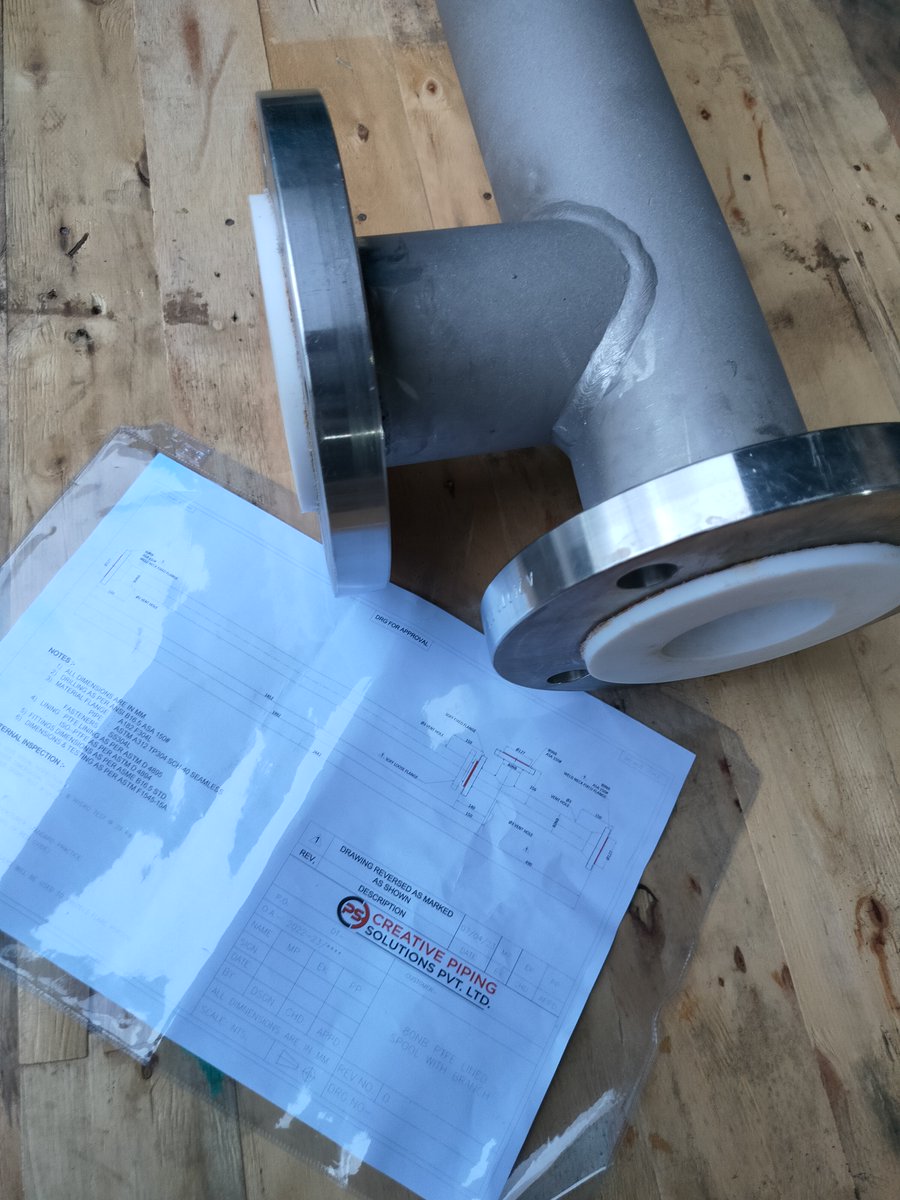 creativepipings's tweet image. A stainless steel pipe spool, lined with PTFE, has been fabricated and delivered to a valued customer in Qatar.

Inquiry on: sales@creativepiping.com
For more details visit: creativepiping.com/rubber-lined-p…
#ptfelining #pipespool #fabrications #rubberlining