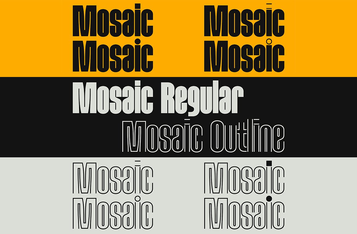 [New Font Release] Maxitype released Mosaic. typecache.com/news/5696/ #typecache
