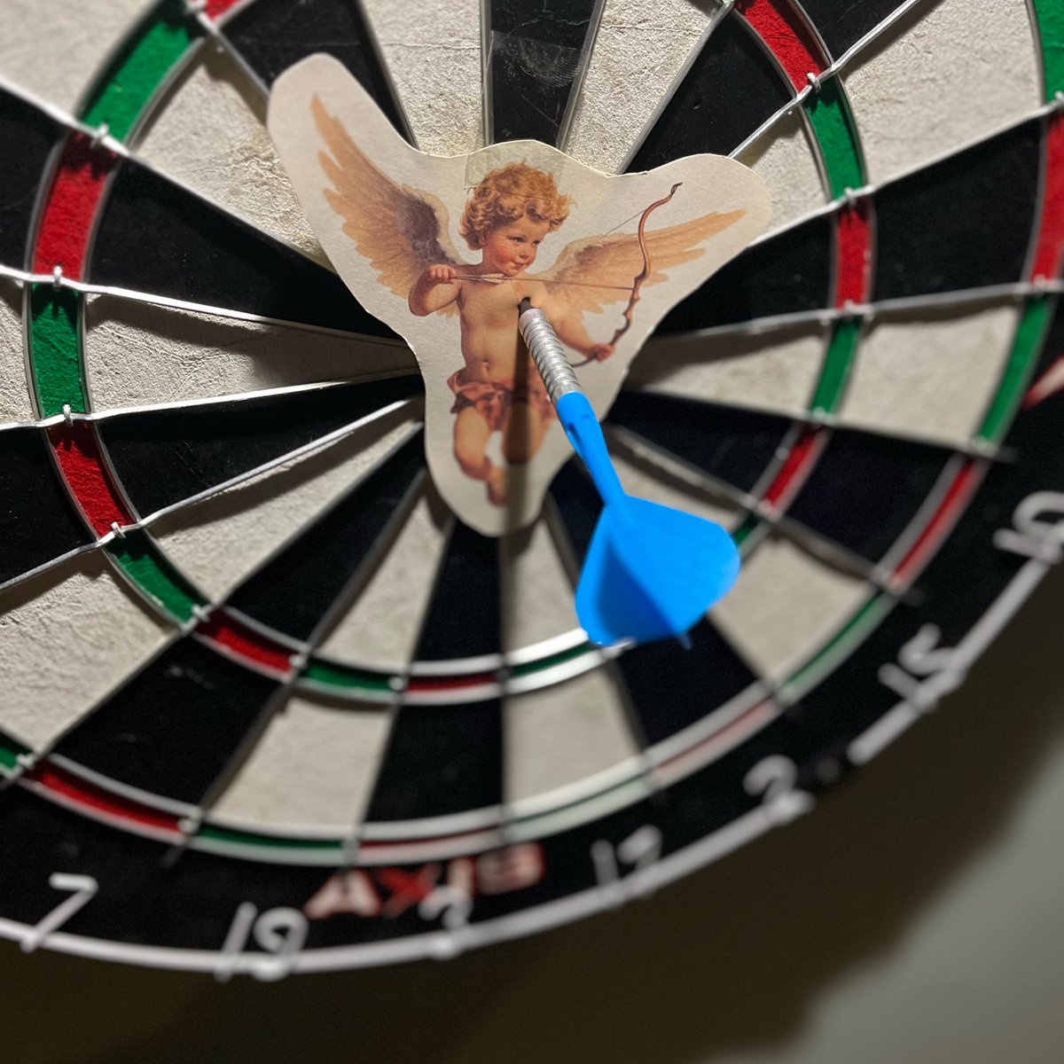 Anti Valentines 🎉 

Live Music with #Luchstefano tonight 

And let us help u get over your ex

Still thinking about punching them?
Why not throw darts at them instead?

Swap Cupid for picture of your Ex

#party #livemusic #antivalentines #cupid #w5 #bestie #prosecco #fun #darts