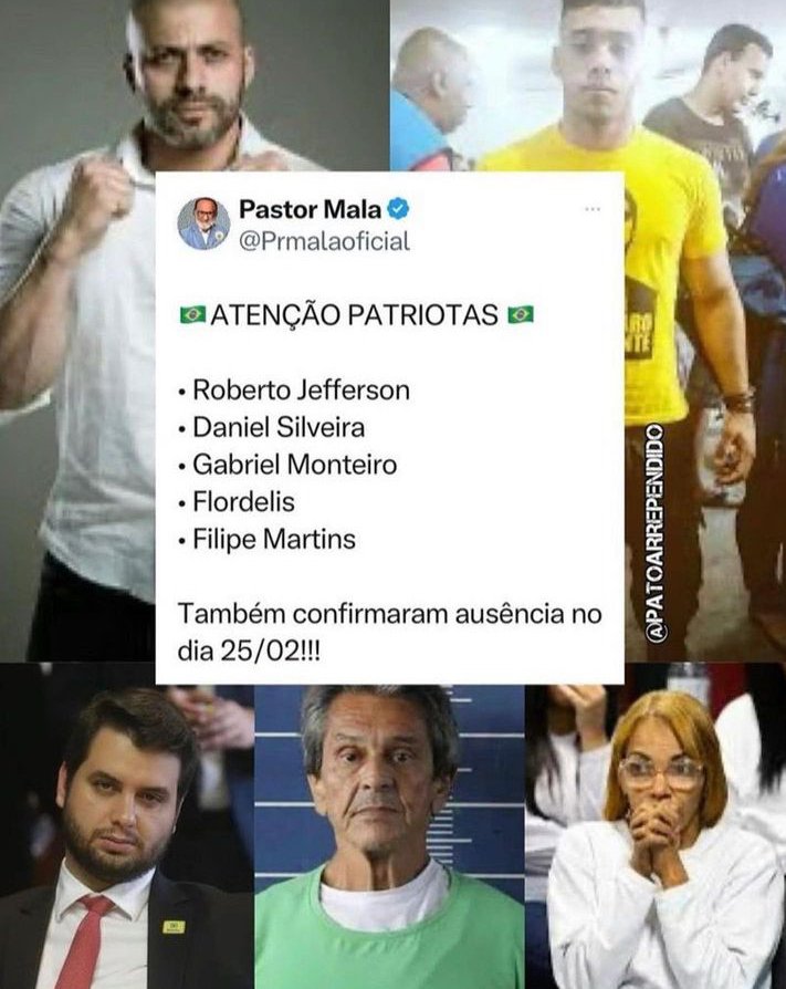 Alguns que não vão estar presentes no dia 25. 🤭🤭🤭🤣🤣😂😂😂😂🤣🤣🤣🤣🤣🤣😂😂🤣🤣🤣🤣
<a href="/_Janoninho/">Rafael</a> <a href="/AdnanvpPeixoto/">Peixoto Peixoto</a> <a href="/DalvaAlmeida_da/">𝔻𝕒𝕝𝕧𝕒 𝔸𝕝𝕞𝕖𝕚𝕕𝕒🚩</a> <a href="/DilmaResiste/">🎗Dilma Resistente</a> @freirevalentini <a href="/JANI_VALVERD/">Jani valverde⭐♥️💐🥰Petista e Lulista.⭐♥️🤩,.</a> <a href="/jandira_feghali/">Jandira Feghali 🇧🇷🚩</a> <a href="/celia_haiek/">@celinha</a> <a href="/Haddad_Fernando/">Fernando Haddad</a> <a href="/vialternativa/">Livia Villa Nova ❤️🇧🇷✊🏽🚩</a> <a href="/AlmeidaSoficial/">Nordeste é Resistência NE🚩</a>