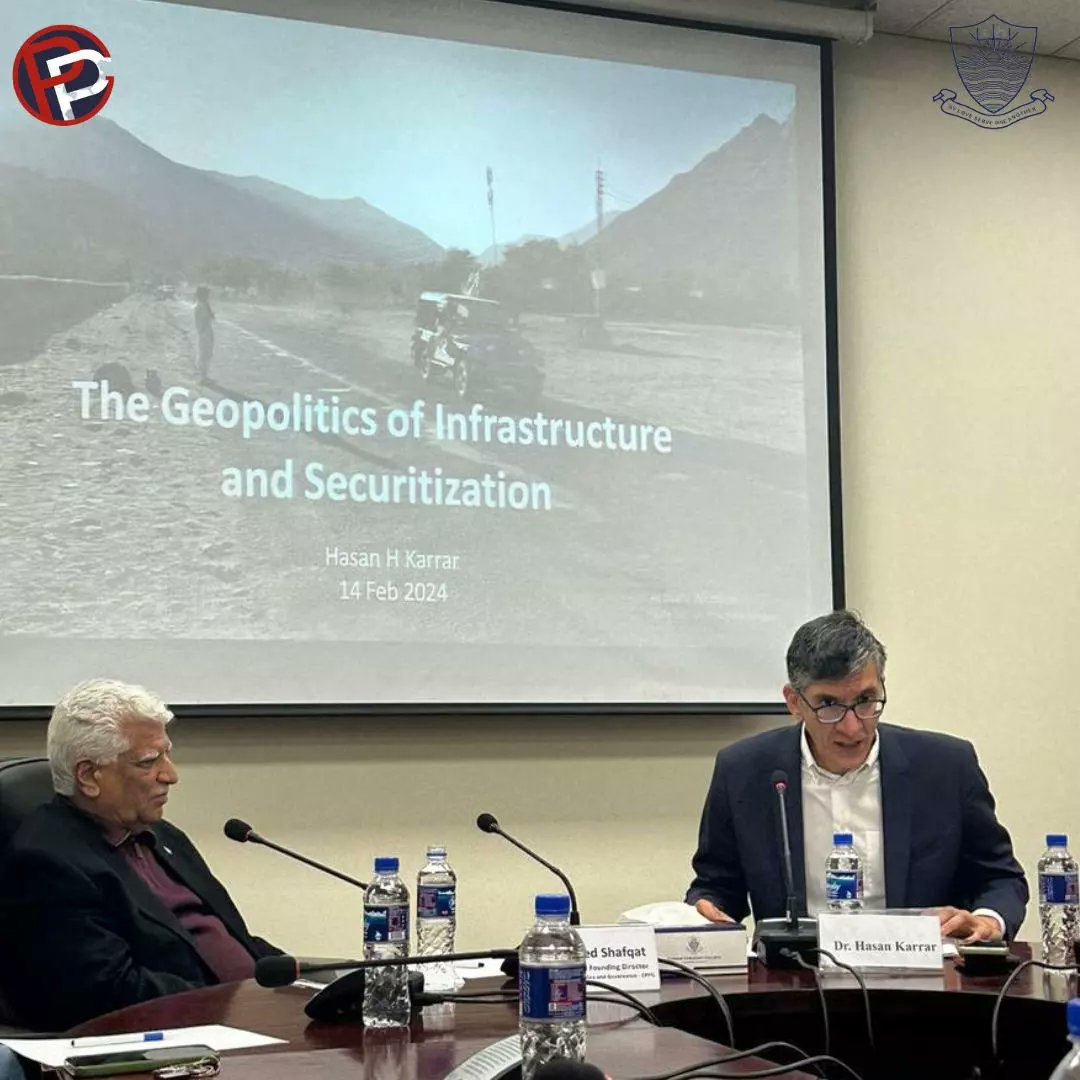 CPPGnews's tweet photo. Centre for Public Policy and Governance hosted a seminar on "Geopolitics of Infrastructure and Securitization" on February 14, 2024. This seminar was an insightful discussion on the political landscape of Gilgit Baltistan. Hasan H. Karar was the key speaker.
#cppg #publicpolicy https://t.co/6EuKvhn24v