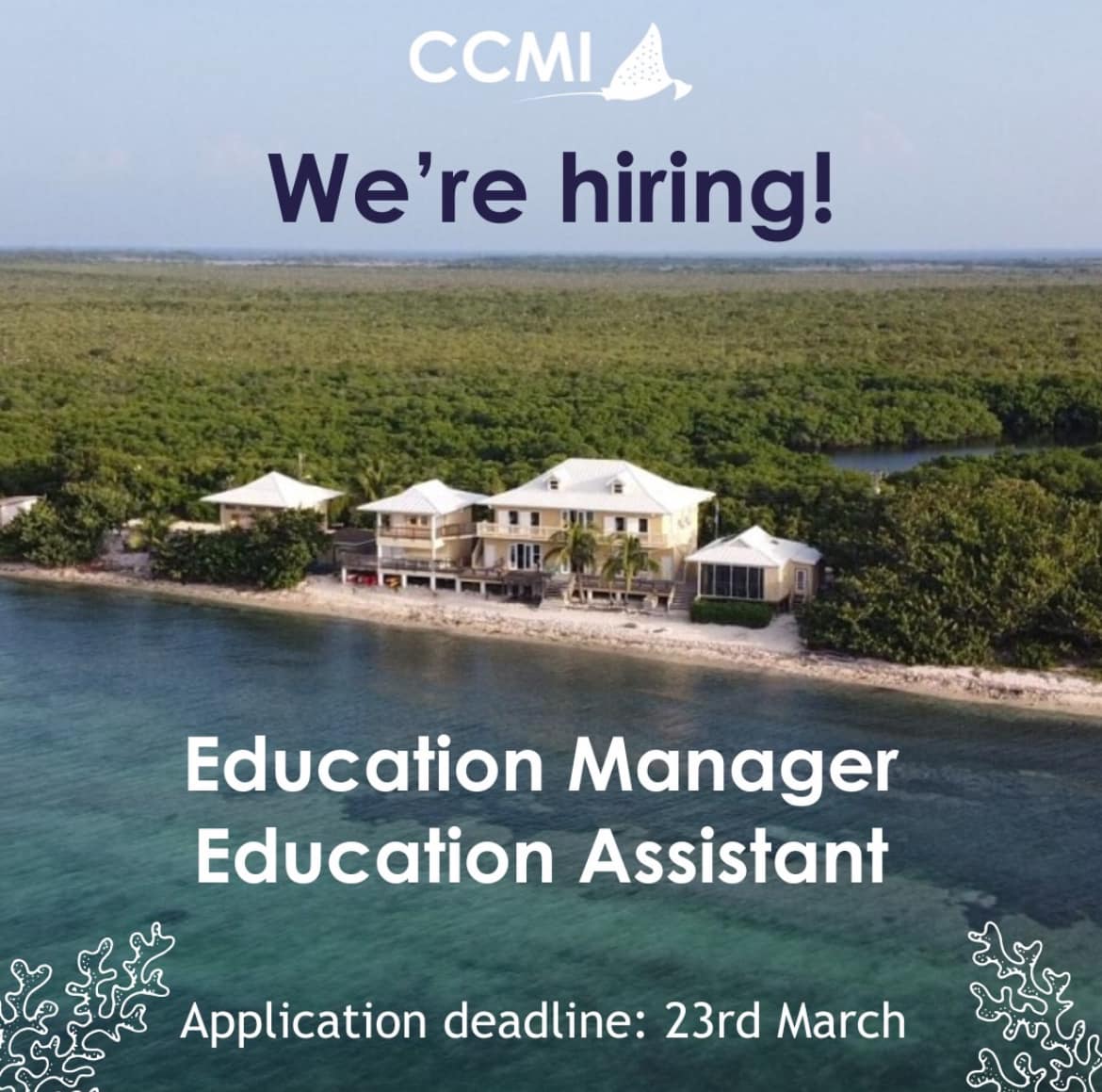 reefresearch's tweet photo. ⭐CCMI is looking for hard-working, enthusiastic individuals to fill the roles of Education Manager &amp; Education Assistant.⭐

🤿The ideal candidates will be dive professionals who enjoy teaching about the marine environment &amp; delivering CCMI's education programmes.🧑🏾‍🏫 1/2 https://t.co/Zx1gT7Uuor