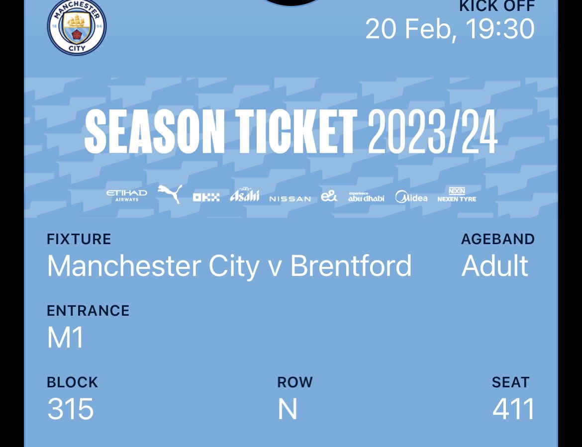 2 spare for Brentford on Tuesday block 315. £30 each <a href="/Ticketmancity/">Man City Tickets 🏆🏆🏆🏆</a>